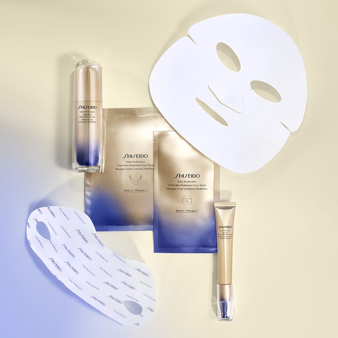 Shiseido Vital Perfection Face Mask Set For Women | My Perfume Shop Australia