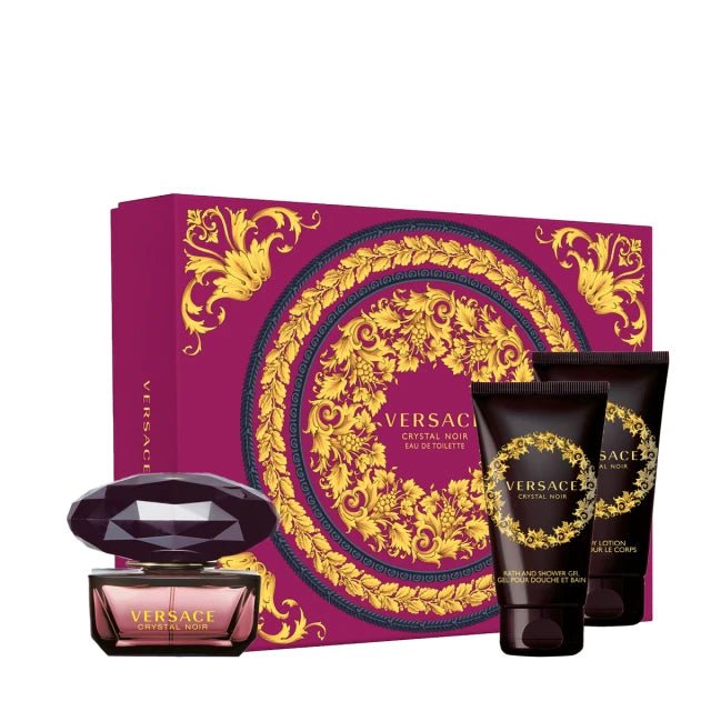 Versace Crystal Noir EDT Body Lotion Set | My Perfume Shop Australia